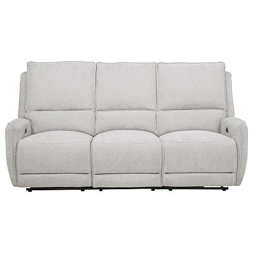 Sylmar Chenille Upholstered Power Reclining Sofa - Dove Grey by Coaster