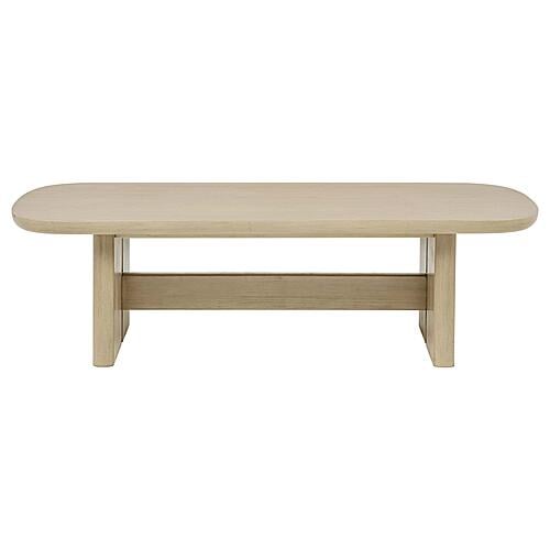 Kailani Coastal Rectangular Cocktail Coffee Table - Beige Oak by Coaster