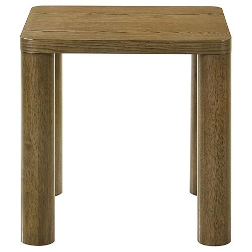 Castlewood Engineered Wood Accent Side End Table - Brown Oak by Coaster