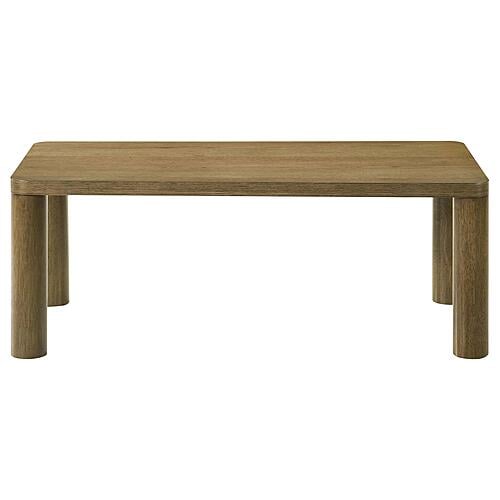 Castlewood Engineered Wood Cocktail Coffee Table - Brown Oak by Coaster