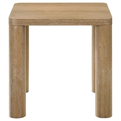 Castlewood Engineered Wood Accent Side End Table - Washed Oak by Coaster