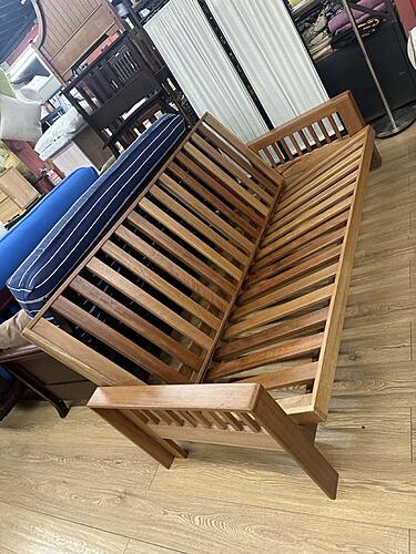 Carvita Futon Frame Red Oak Queen Size by Prestige