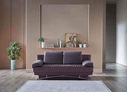 Fantasy Nevada Plum Sofa Bed by Bellona