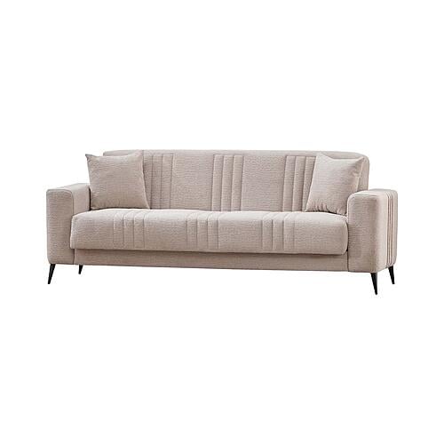 Adela Convertible Sofa - Cream by Furnia Furniture
