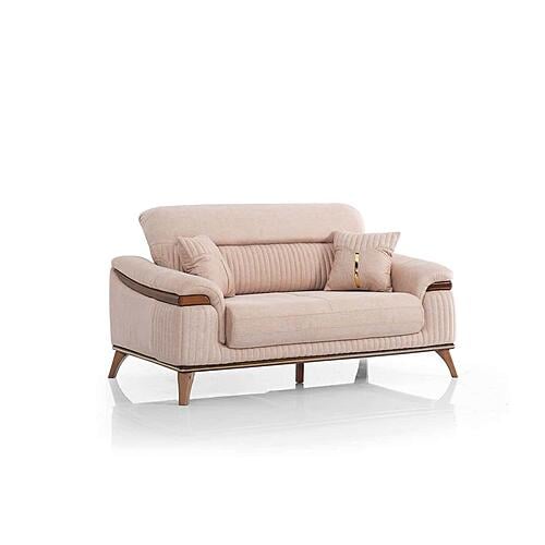 Beta Convertible Loveseat - Beige by Furnia Furniture