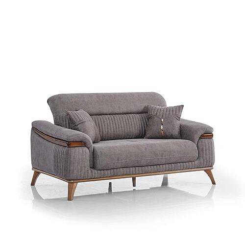 Beta Convertible Loveseat - Fume by Furnia Furniture