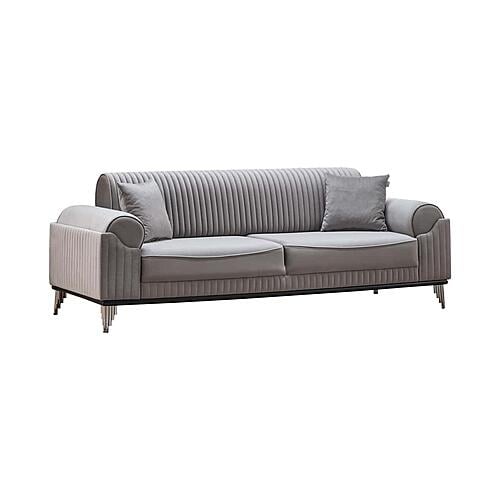 Everest Convertible Sofa - Light Grey by Furnia Furniture