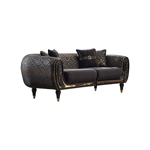 Lima Stationary Sofa - Black by Furnia Furniture