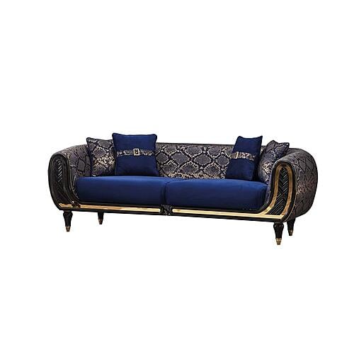 Lima Stationary Sofa - Blue by Furnia Furniture