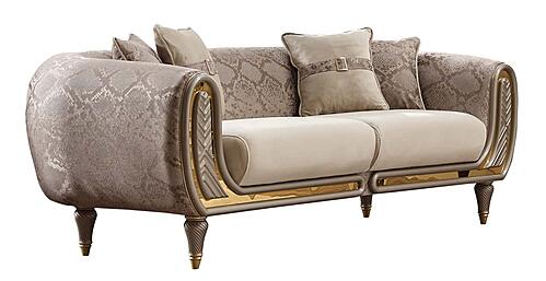 Lima Stationary Sofa - Cream by Furnia Furniture