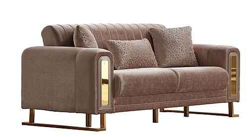 Lotus Convertible Loveseat - Cream by Furnia Furniture