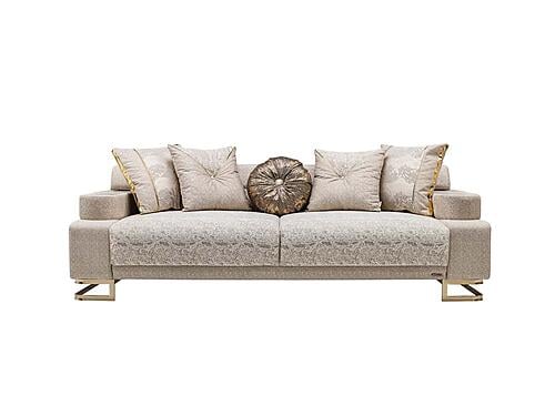 Monza Convertible Loveseat - Cream by Furnia Furniture