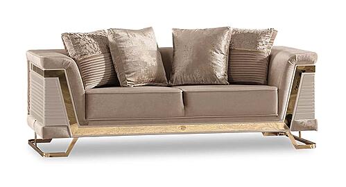 Rixos Stationary Loveseat - Beige by Furnia Furniture