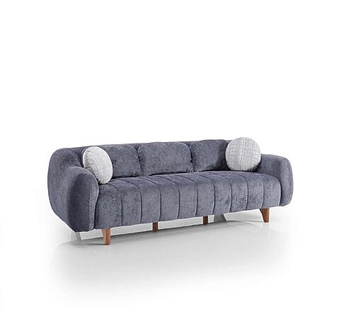 Snowy 2-Pieces Sofa & Loveseat Set - Anthracite by Furnia Furniture