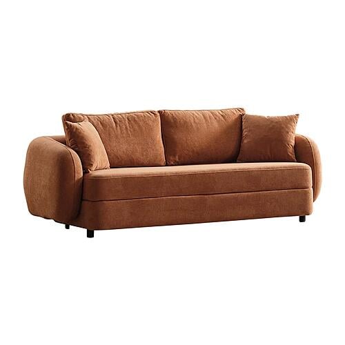 Toscana 2-Pieces Sofa & Chair Set - Orange/Green by Furnia Furniture