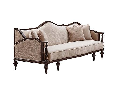 Zumrut Lux Sofa & Loveseat - Beige by Furnia Furniture