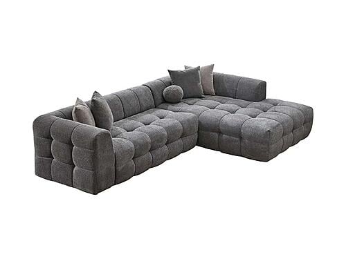 Teddy Sectional Sofa Grey by Furnia Furniture