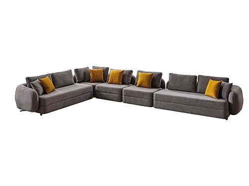 Toscana Modular Sectional Sofa Grey by Furnia Furniture