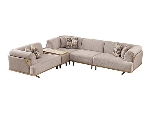 Urla Modular Sectional Sofa Cream by Furnia Furniture