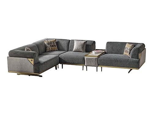Urla Modular Sectional Sofa Grey by Furnia Furniture