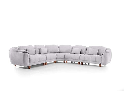 Windy Modular Sectional Sofa Grey by Furnia Furniture