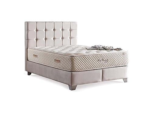 Cenova Storage Bed w/Headboard - Cream by Furnia Furniture