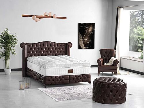 Monalisa Ottoman - Brown by Furnia Furniture