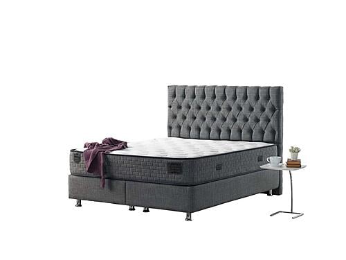 Nevada Storage Bed w/Headboard - Grey by Furnia Furniture