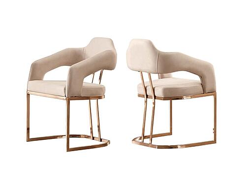 Paris Dining Arm Chair -Cream by Furnia Furniture