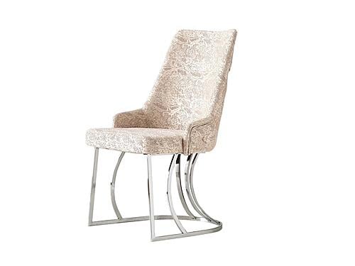 Napoli Dining Chair w/Silver C Leg by Furnia Furniture