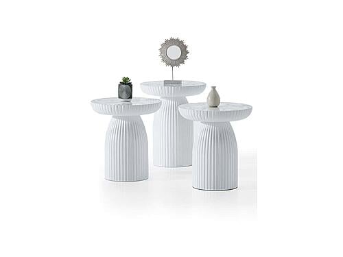 Diamond Coffee Table - White by Furnia Furniture