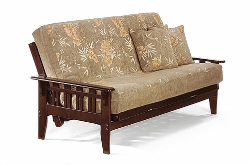 Kingston Futon Frame Rosewood (Full Size) w/Shoe Mechanism by Night & Day Furniture
