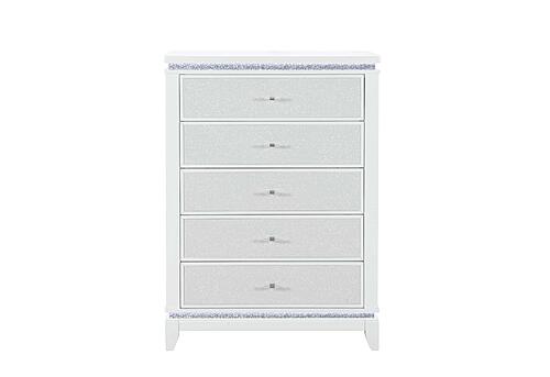 Alina White Chest w/LED by Global Furniture