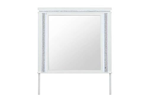 Alina White Mirror w/LED by Global Furniture