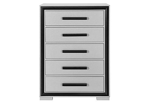 Amelia Grey Black Chest by Global Furniture