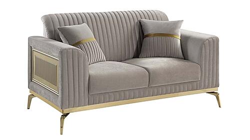 Antigua Upholstery Loveseat - Taupe by Galaxy Furniture