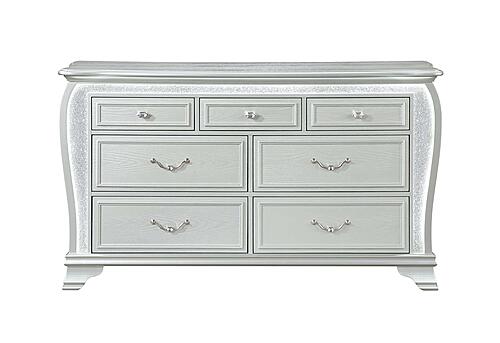 Aria Silver Dresser w/LED by Global Furniture