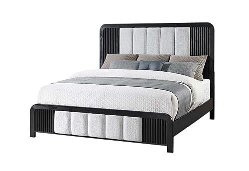 Beckett White/Black King Bed by Global Furniture