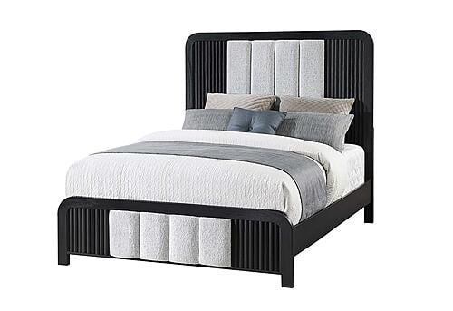Beckett White/Black Queen Bed Group by Global Furniture