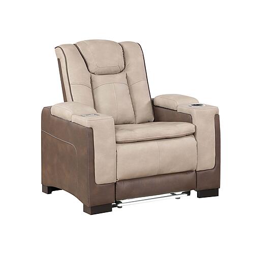 Bruno Faux Leather Reclining Sofa, Loveseat & Chair - Brown by Galaxy Furniture