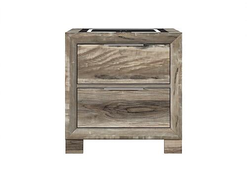 Callie Brown Nightstand w/Wireless Charging Platform & LED Speaker by Global Furniture