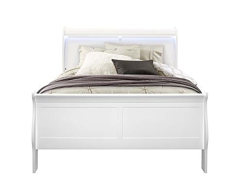 Charlie White Full Bed Group w/LED by Global Furniture
