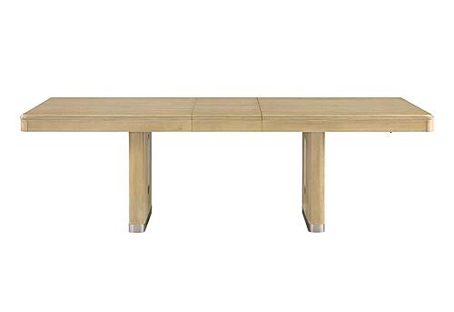 D1248 Natural Dining Table & 4 D1248 Natural Upholstery Dining Chairs & Dining Bench by Global Furniture