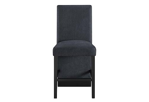 D12 Black Fabric Bar Stool (Set of 2) by Global Furniture