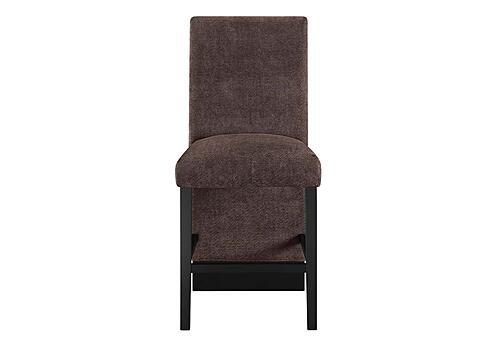 D12 Brown Fabric Bar Stool (Set of 2) by Global Furniture