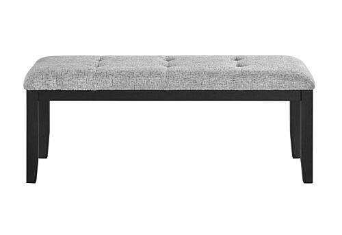 D1319 Light Grey Fabric Bench by Global Furniture