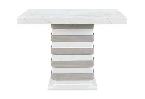 D2507 White/Grey Square Bar Table by Global Furniture