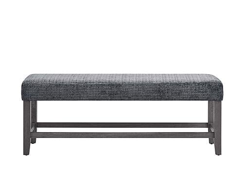 D8030 Dark Grey Fabric Dining Table Bench by Global Furniture