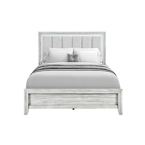 Elsie Grey Full Bed w/LED by Global Furniture