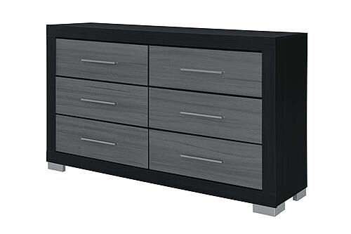 Emma Black/Grey Dresser by Global Furniture